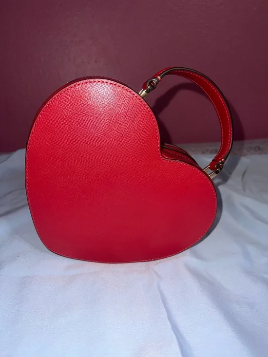 kate spade Red Heart-Shaped Mini Top-Handle Bag - Picture 2 of 4